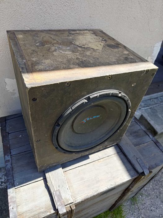 Subwoofer tuba basowa skrzynka obudowa CLOSED głośnik basowy 25cm