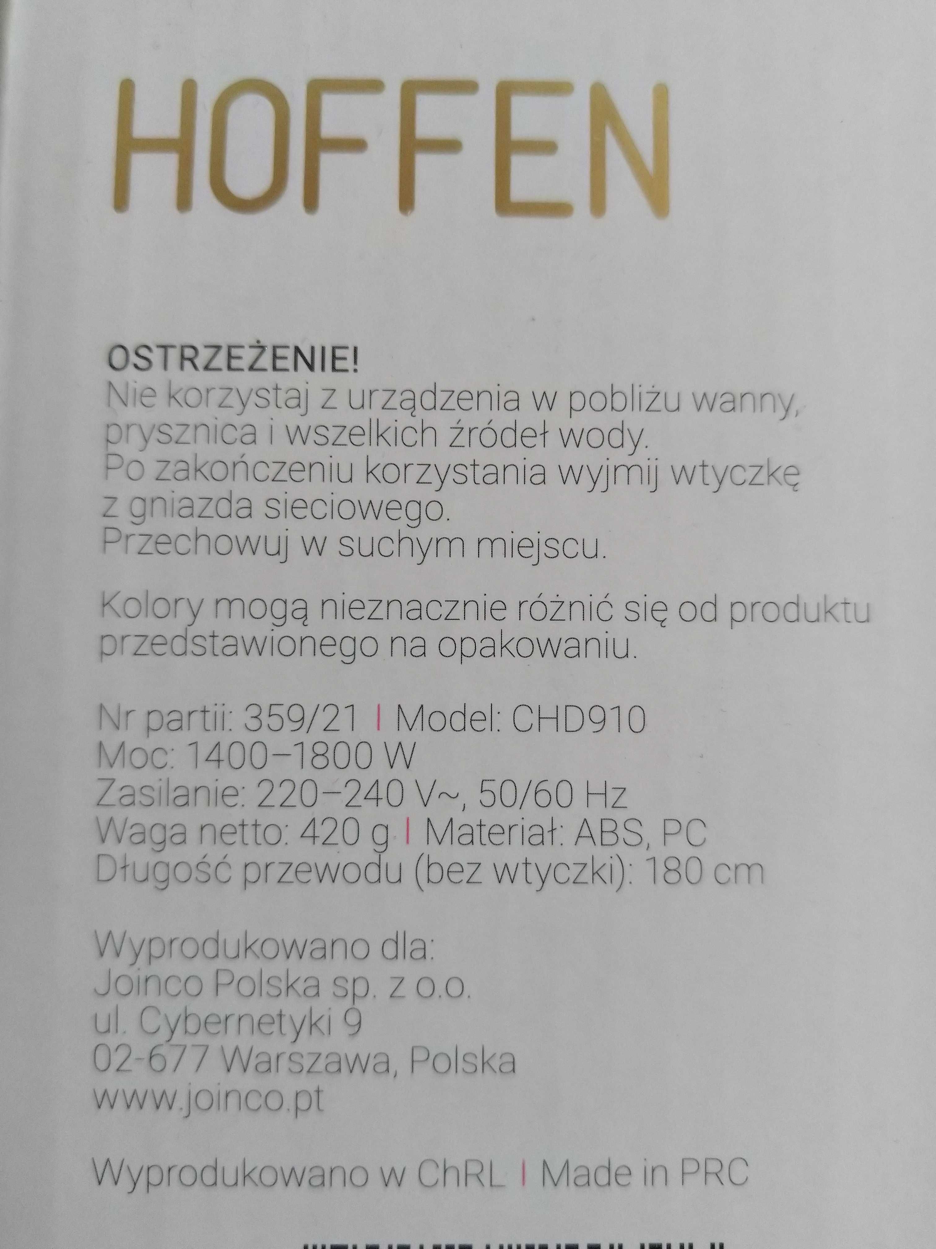 Suszarka Do Włosów Składana Mała Turystyczna 1800W POCZTEX