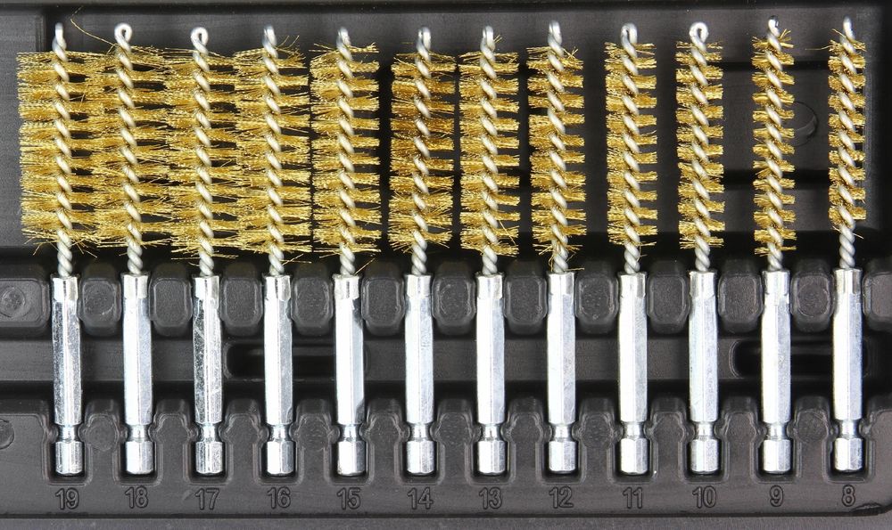 Zestaw Szczotek Szczotki Do Gniazd Wtryskiwaczy Nylon Stal