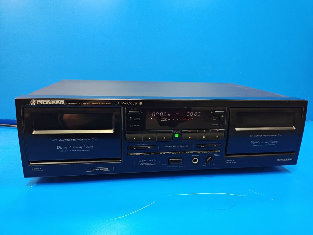 Магнитофон кассетный Pioneer CT-W606DR (CT-05D, CT-W616DR) черный