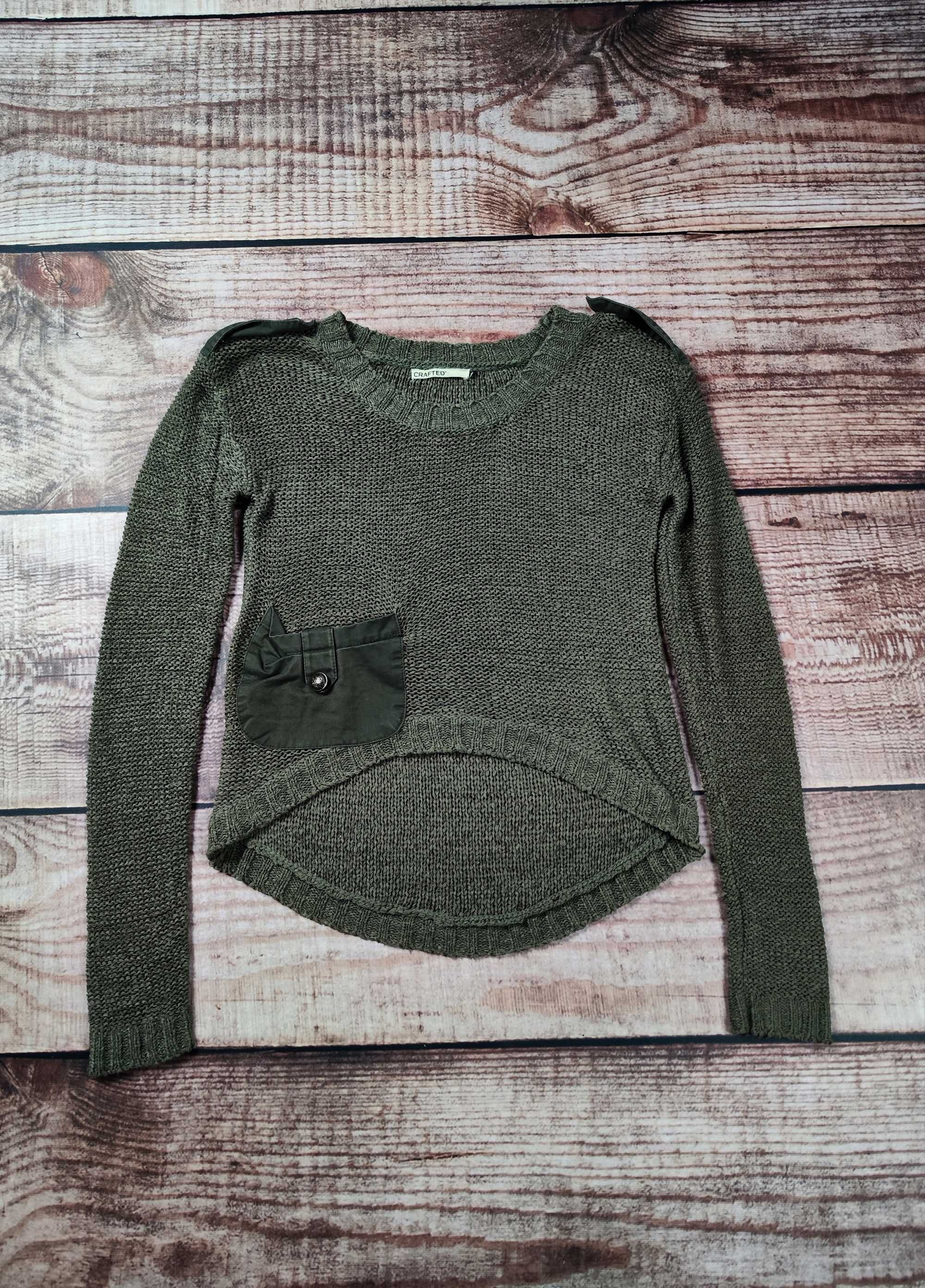 Sweter retro y2k siatkowany crafted drill r. M/L