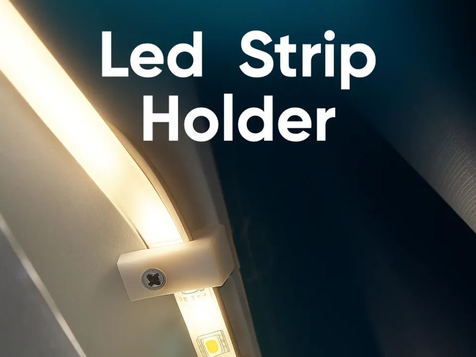Clip Suporte Fita LED (10 mm) com Fixação a Parafuso