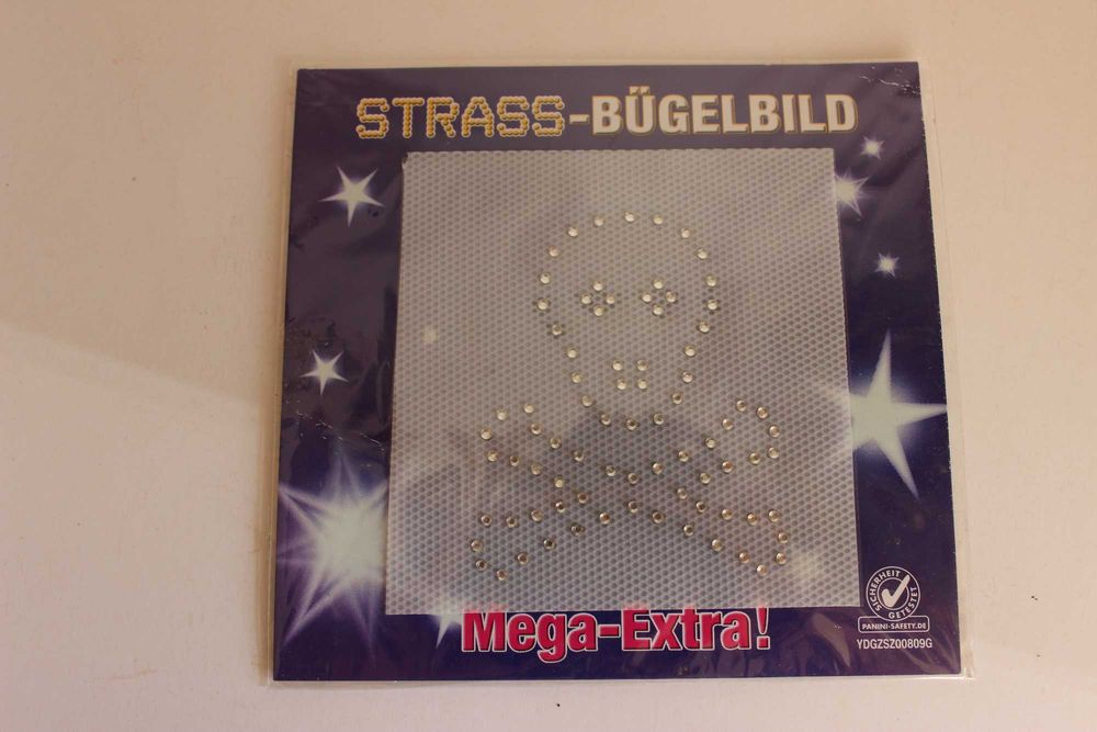 Aplicação brilhante para roupas - cara do fantasma