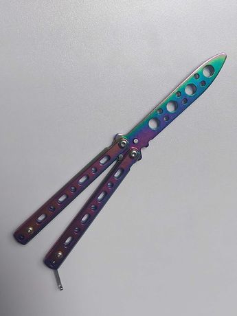 Нож бабочка для трюков хамелеон для флиппинга ніж метелик балісонг