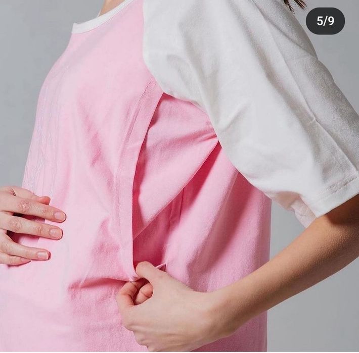 Сорочка з секретом годування у пологовий для вагітних