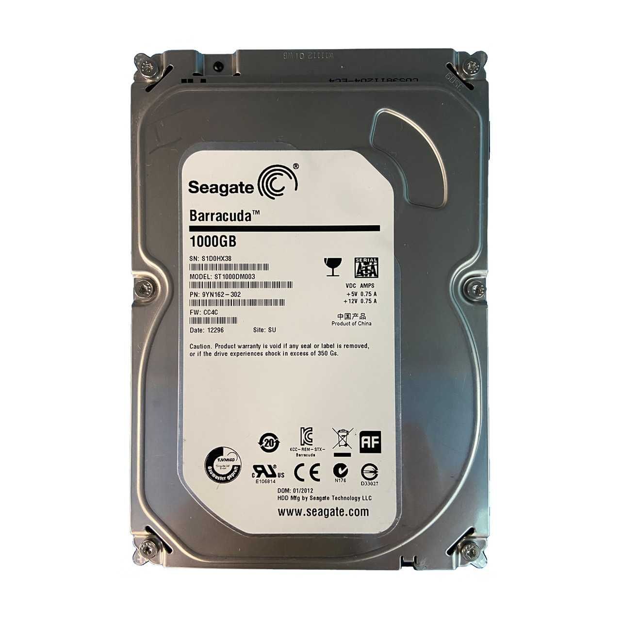 Жесткий диск HDD 1ТБ Seagate Barracuda 7200.14 ST1000DM003