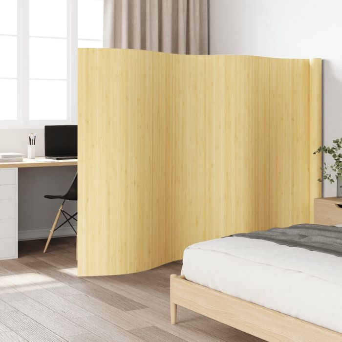 Vidaxl Parawan, Jasny Naturalny, 165X600 Cm, Bambusowy