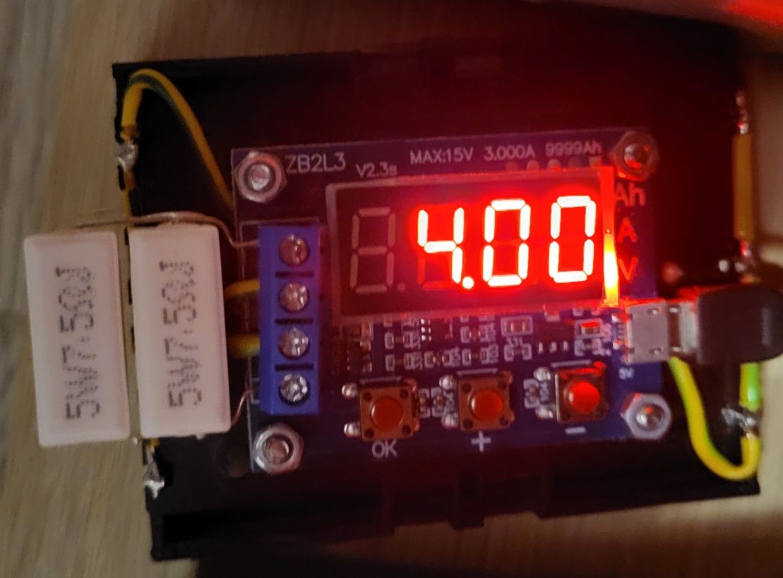 Tester pojemności ogniw Li ion 18650 ZB2L3