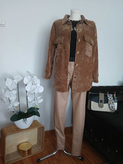Nowa koszula kurtka S M L narzutka piękny hitowy mega model oversize