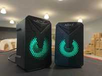 Колонки для ПК Aoas e-005 с поддержкой USB 2.0 светодиодной подсветкой