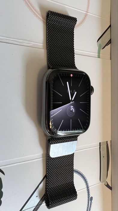 Apple Watch Series 9 45mm Stainless Steel Graphite  Mil Lp CEL