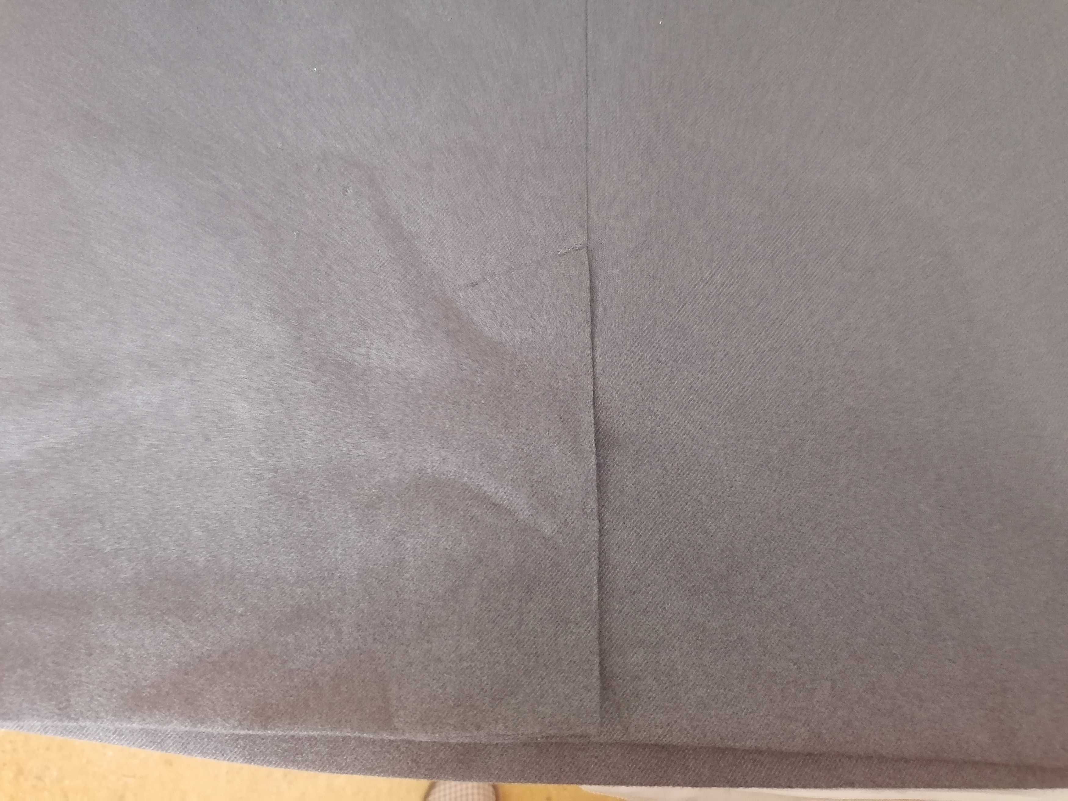 Saia 100% polyester cinzenta, tam 38 e de racha atrás, nova
