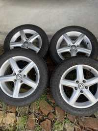 Шини зимові Dunlop 205/55R16 із дисками 5*112 VW Golf