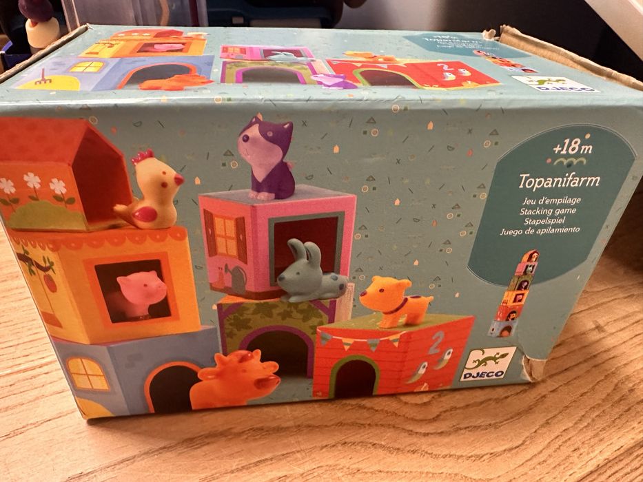 Djaco Topanifarm klocki kartonowe ze zwierzątkami