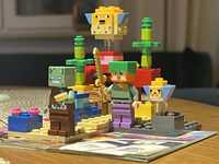 Lego Minecraft 21164 Rafa Koralowa WAWA kompletny