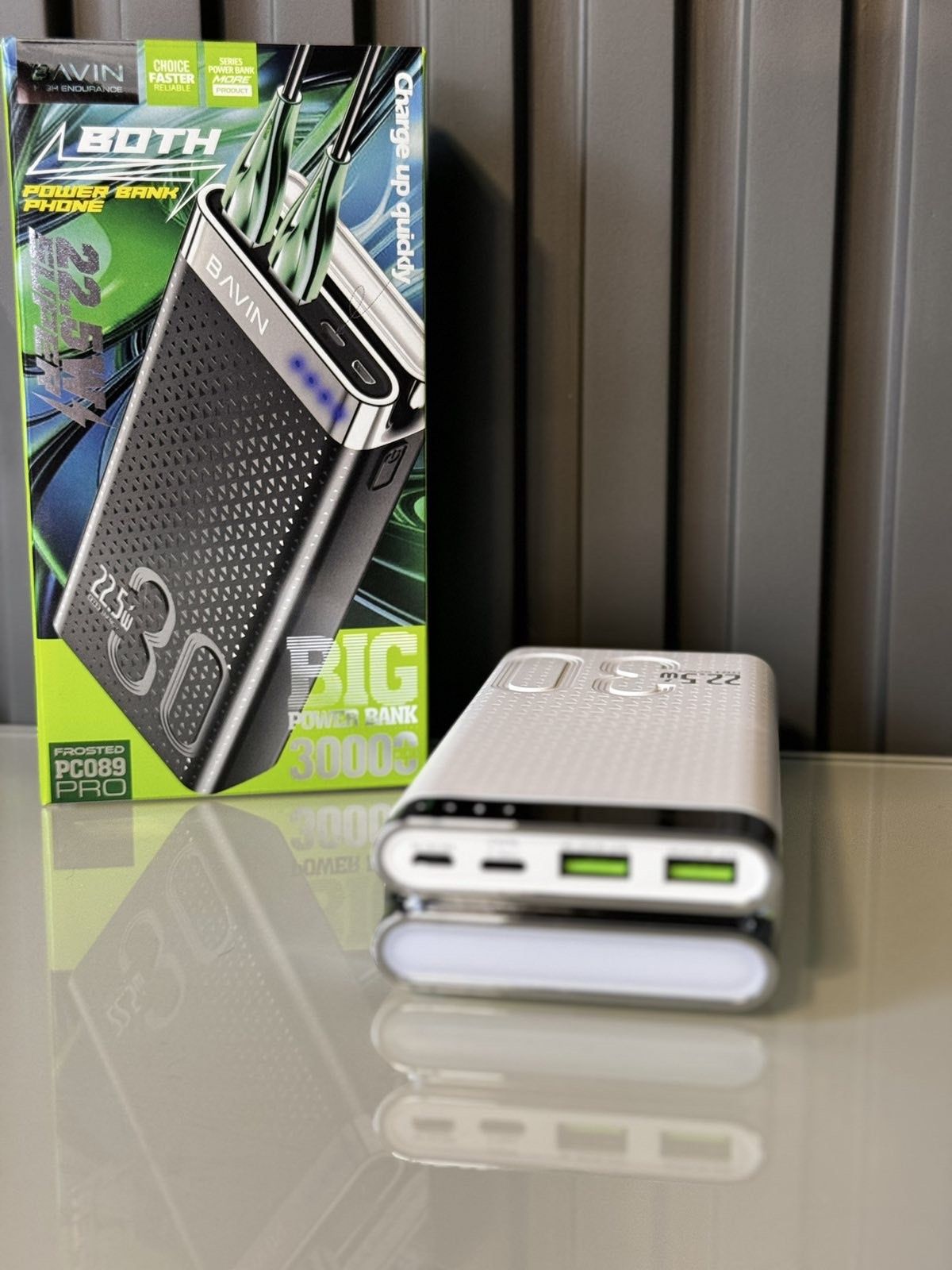 Повер Банк Bavin PC089 PRO 30000mAh 22.5wQC+PD20w(Power Bank 22.5ват)