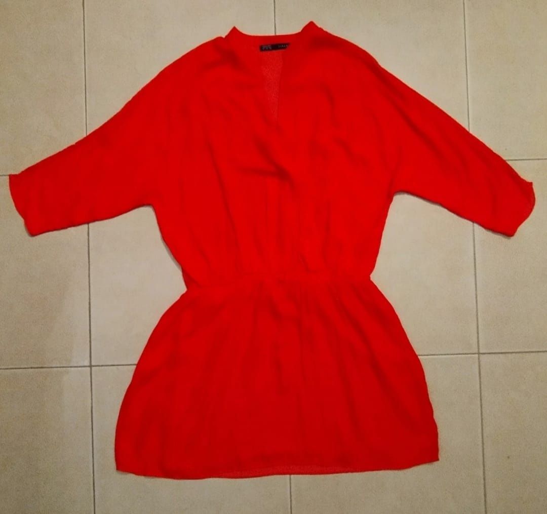 Vestido Vermelho Zara