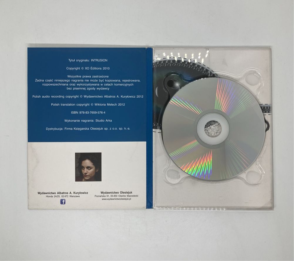 Audiobook CD MP3, Wtargnięcie, Elena Sender, stan BDB