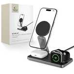 Tech-Protect Qi15W-A47/3In1 Magnetic Magsafe Wireless Charger Black