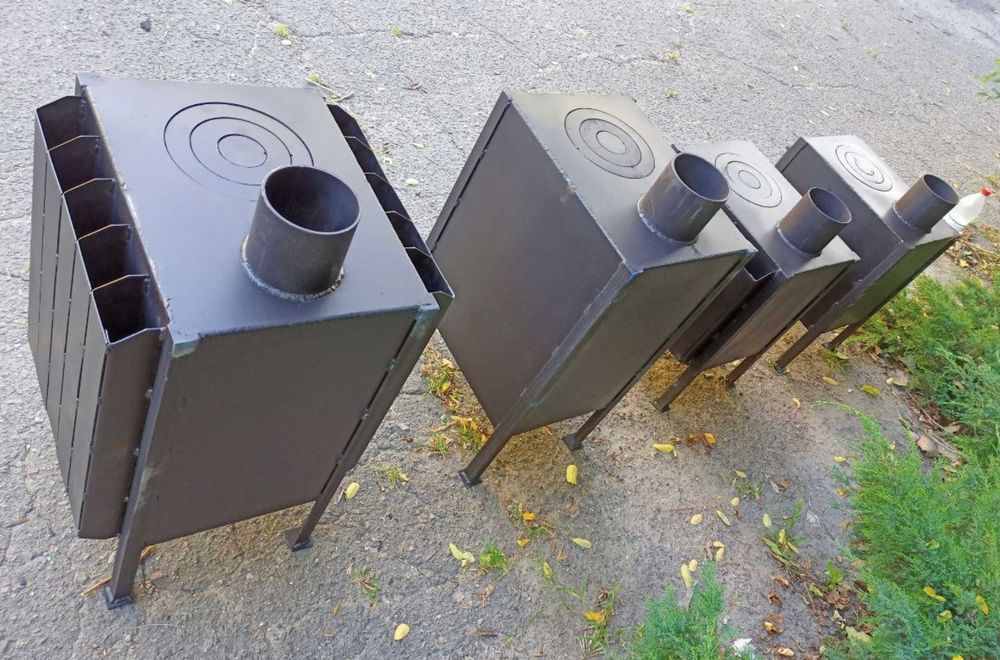 Маленька пічка буржуйка бліндажна мала печь походная печка блиндажная