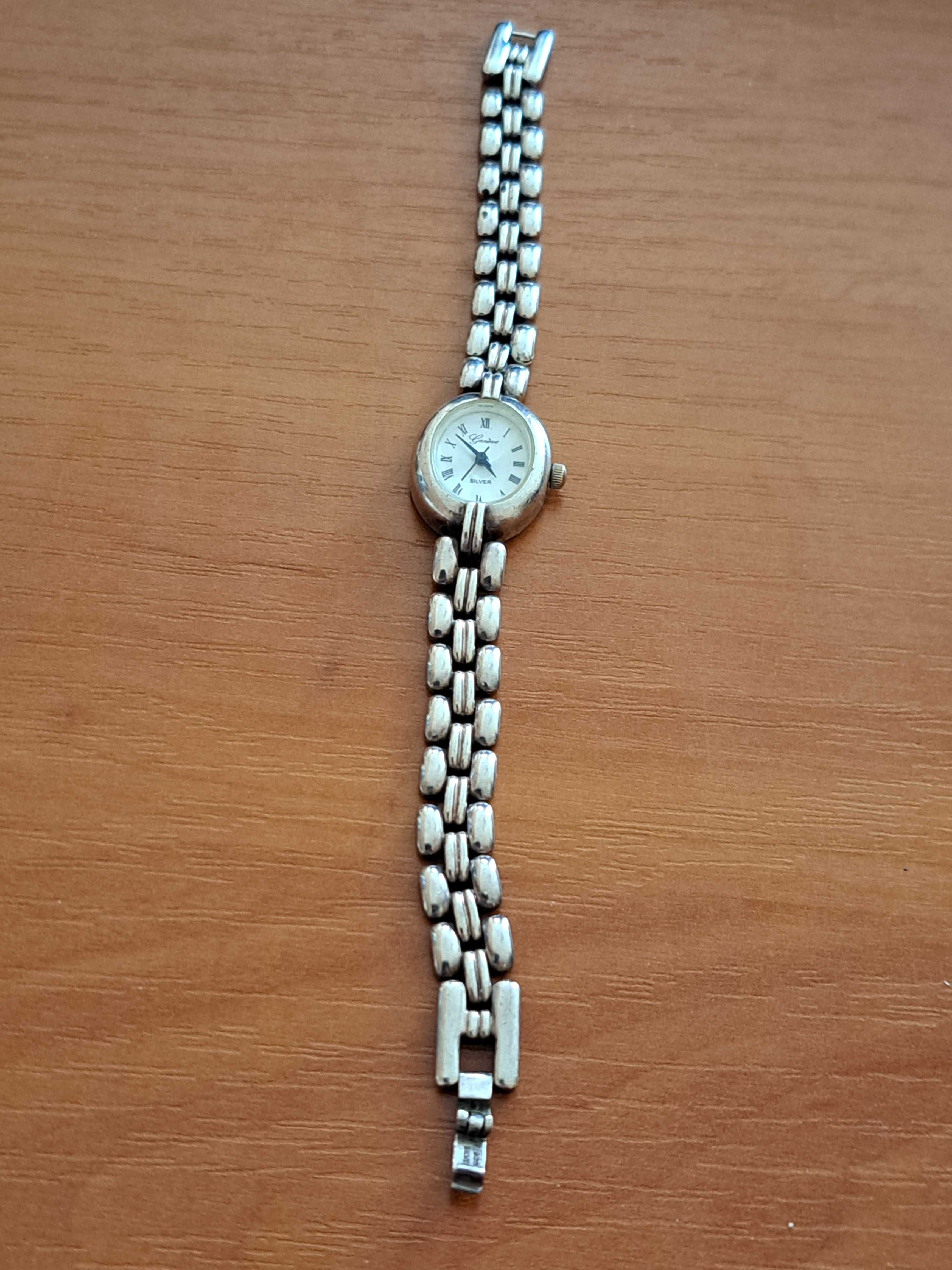 Vintage Geneve zegarek damski  srebro pr.925 połowa XX wieku