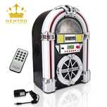 Retro Wieża Szafa Grającą NEWTRO JUKEBOX Radio FM Odtwarzacz CD USB SD