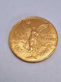 Золотая монета 50 песо