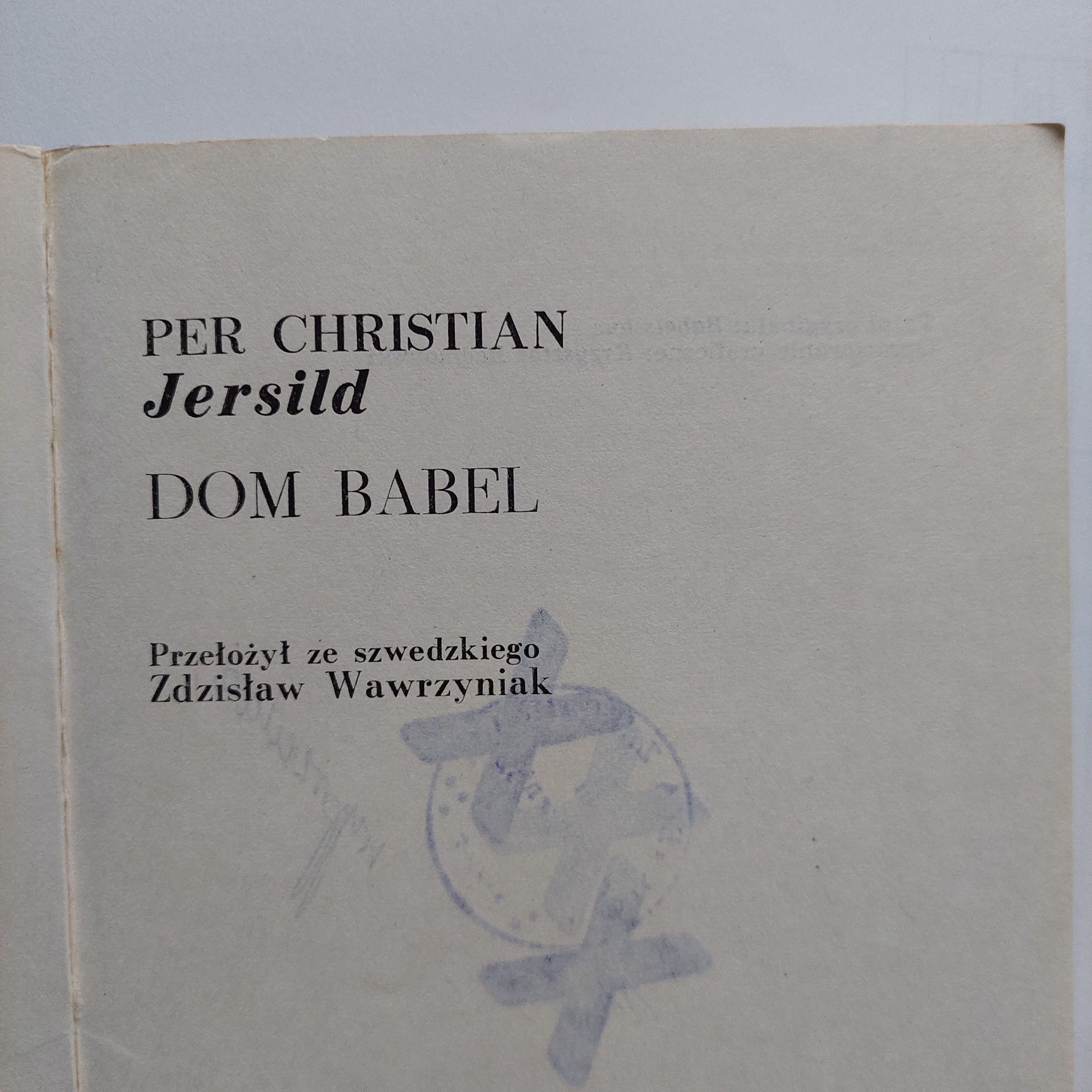 Per Christian Jersild- Dom Babel literatura skandynawska