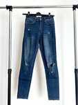 Niebieskie damskie spodnie jeansowe skinny z dziurami M 38 Tally Weijl