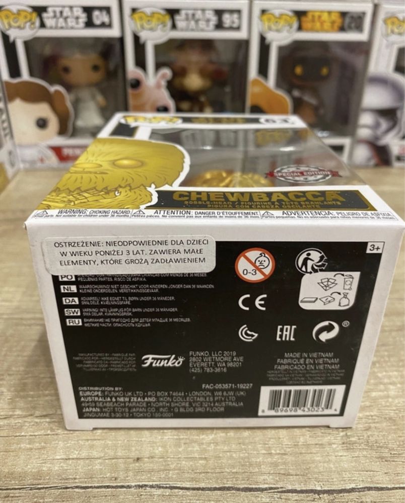 Star Wars Funko Pop 63 Chewbacca (Gold)