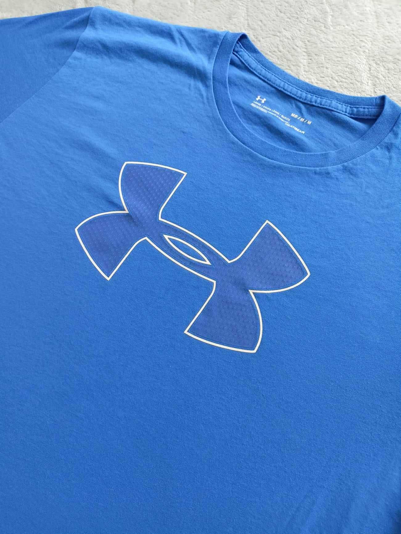 Męski t-shirt/koszulka Under Armour niebieski, rozmiar M (na oko M/L)