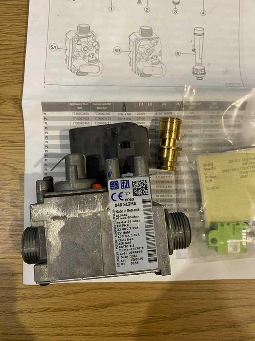 Zestaw przezbrojeniowy na LPG do Bosch GC5x00iW24P