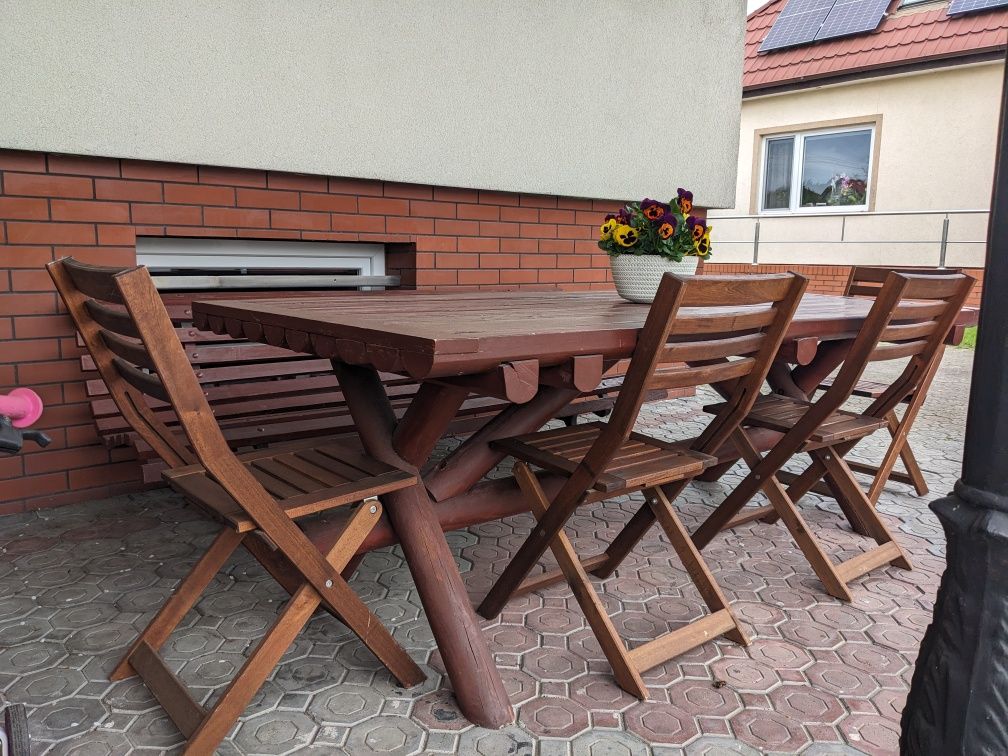 Stół ogrodowy - solidna konstrukcja