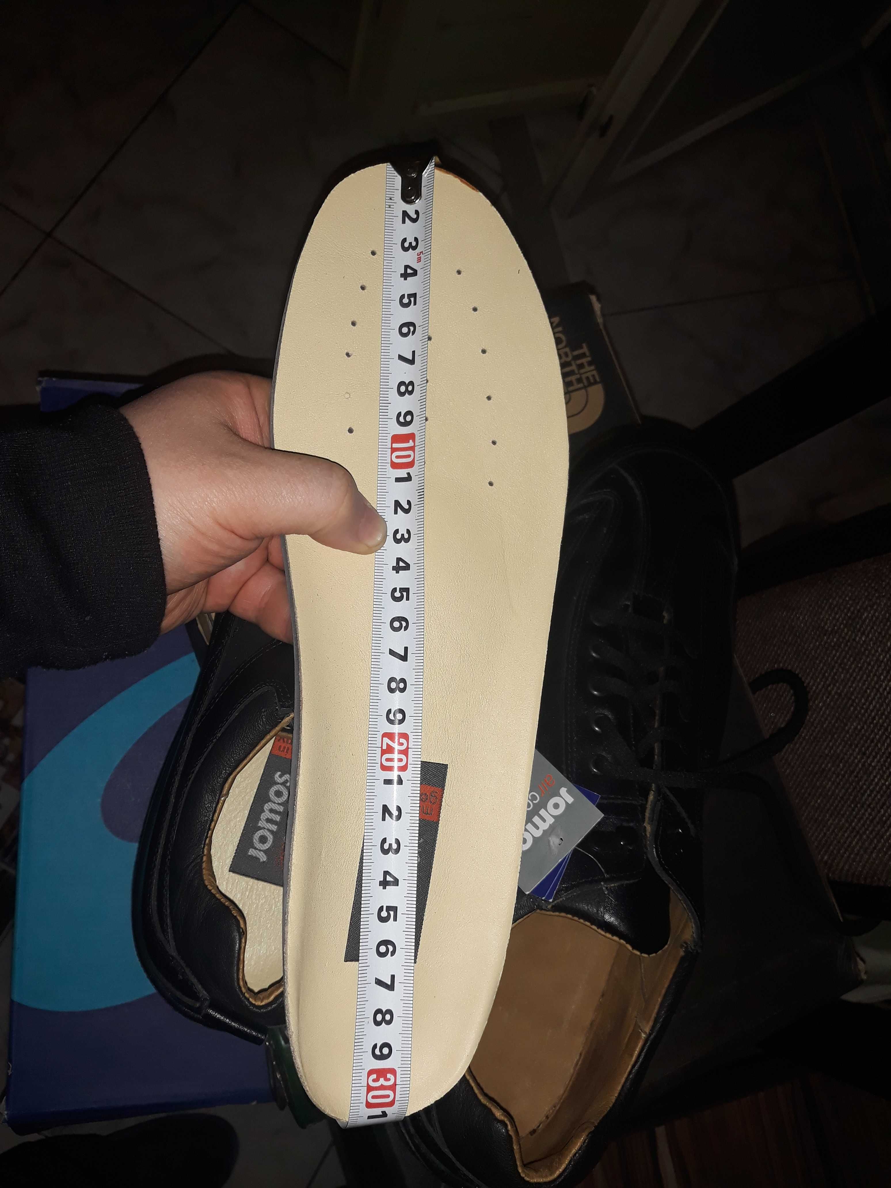 Jomos Aircomfort мужские кроссовки кожа 47 размер, 30-31 см по стельке