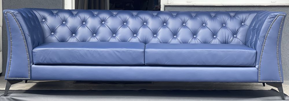 Sofa Chesterfield Gino 3 osobowa.Skóra naturalna !!!