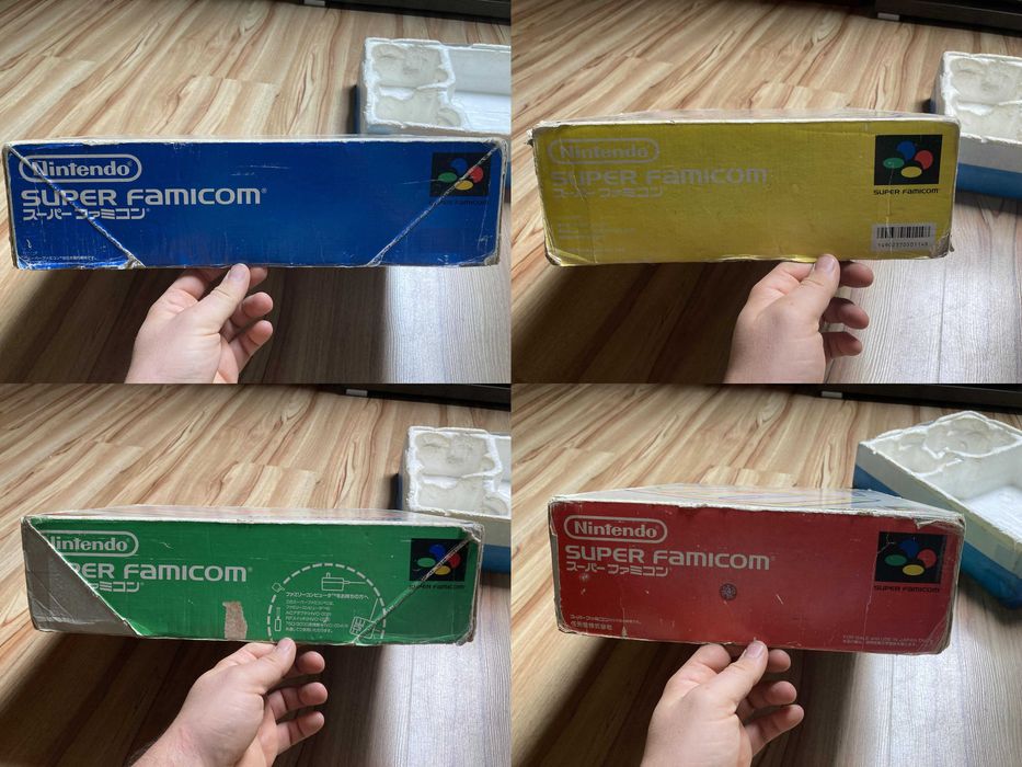 Nintendo Super Famicom (SNES) w pudełku