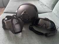 Zestaw do ASG (kask, gogle, stalker)