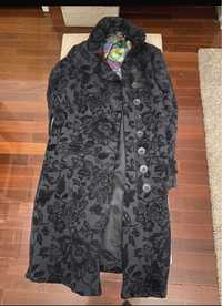 Casaco Preto Desigual L40 - Como Novo - Outono - Inverno