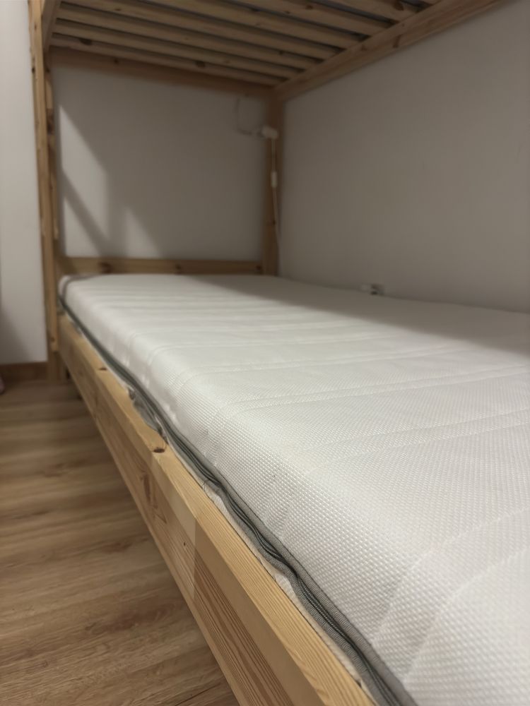 Beliche Mydal + 2 Colchões Malvik (Ikea)