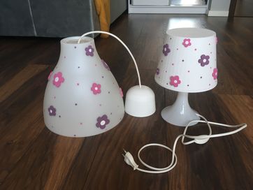 Zestaw lamp dziecięcych wisząca i stojąca