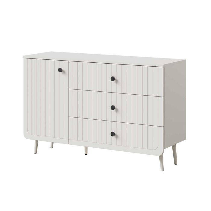 Komoda z szufladami Chloe 120 Biała 2 kolory uchwytów(Darmowa wysyłka)