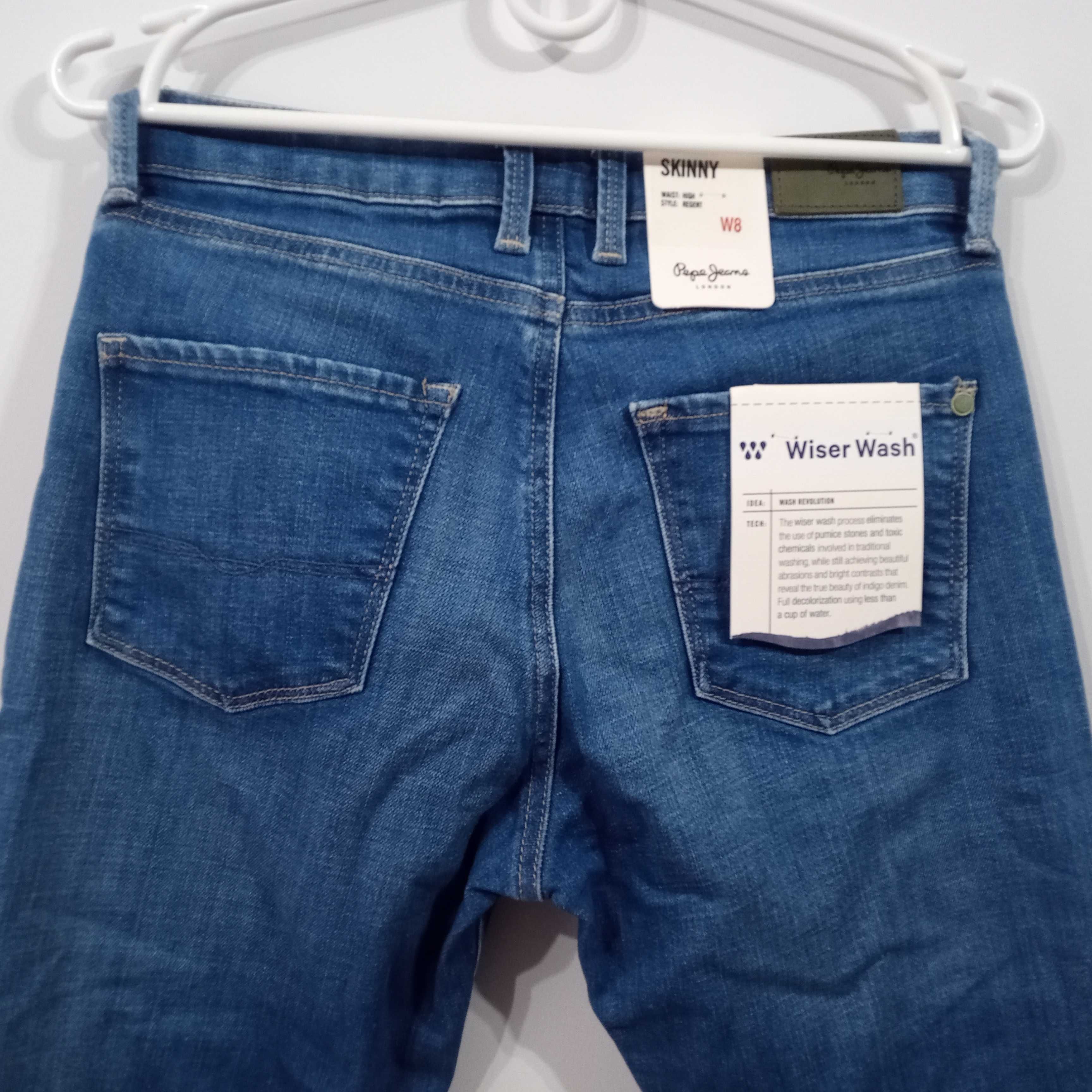 Pepe Jeans Skinny spodnie damskie rozmiar W27 L32