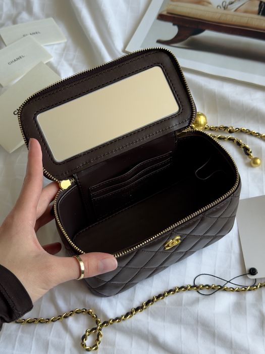 Сумка Chanel Dark Brown шкіра | шоколадна