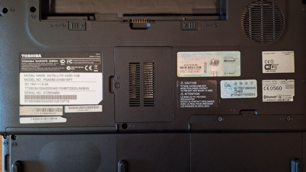 Portátil Toshiba
