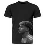 Koszulka t-shirt lamine yamal bawełna barcelona czarna nadruk