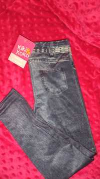 NOWE Legginsy, getry 104/110 ala jeans