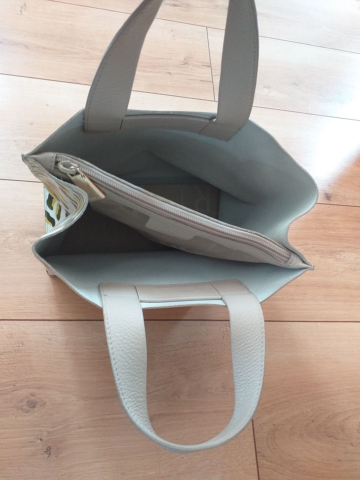 FURLA MAŁA Divide It small oryginalna skóra naturalna saffiano torebka