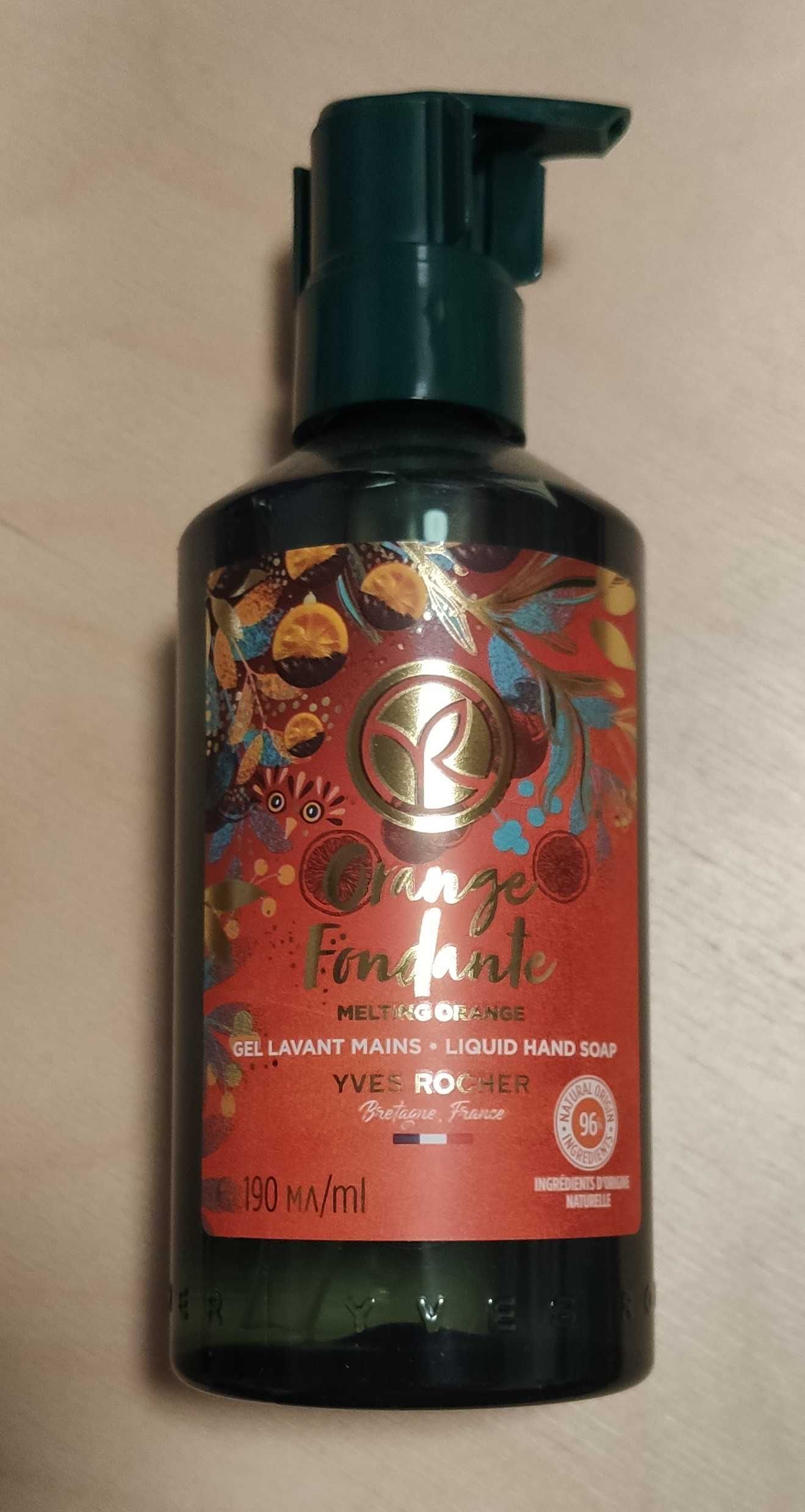 Yves Rocher Orange Fondante Pomarańczowe mydło w płynie 190ml +balsam