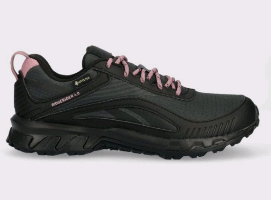 Жіночі кросівки reebok ridgerider 6 gtx core black/infused lilac