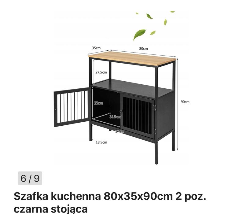 Szafka barek kuchenny metalowa podstawa